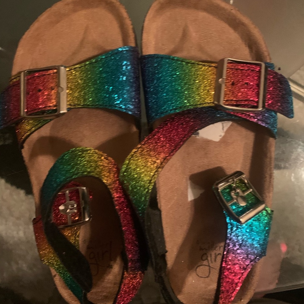 Brand new colorful little girl sandals